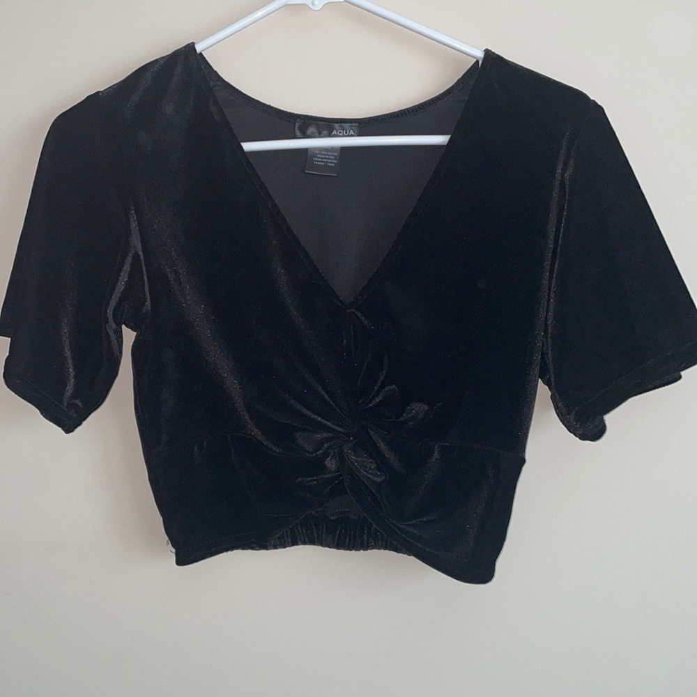 Aqua velvet top
